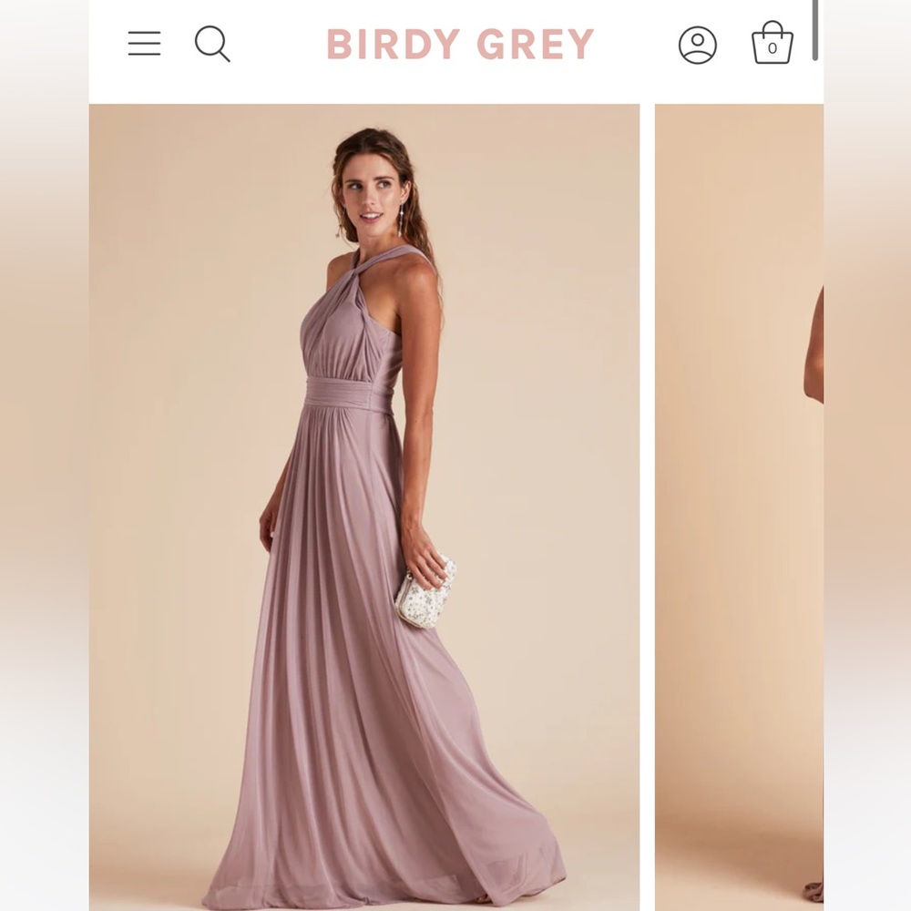 Mauve bridesmaid dress